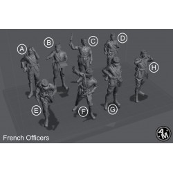 Pack Officiers France 1/72ème