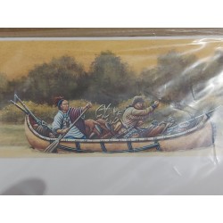 Canoe indien trappeur