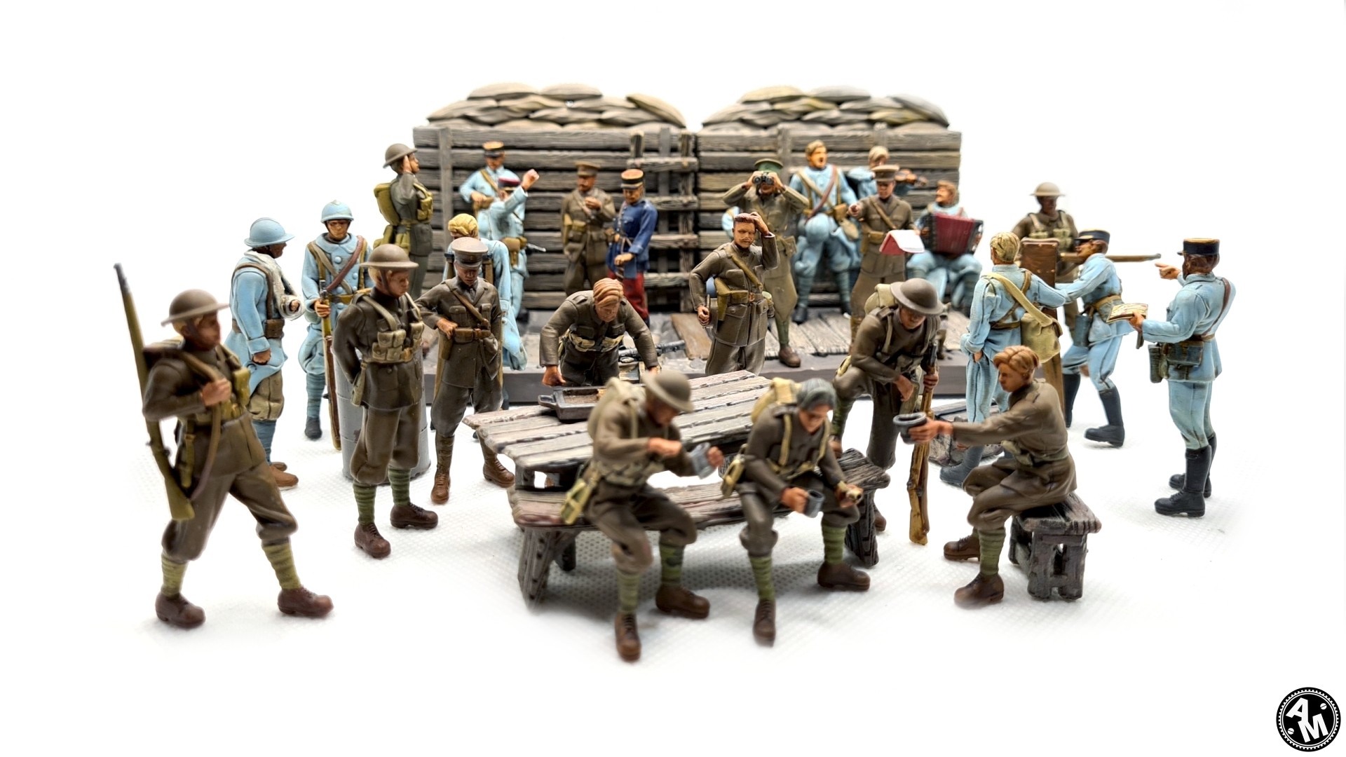 Figurines résine WW1 licence Alphonse Marcel